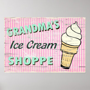 Mormor glass poster