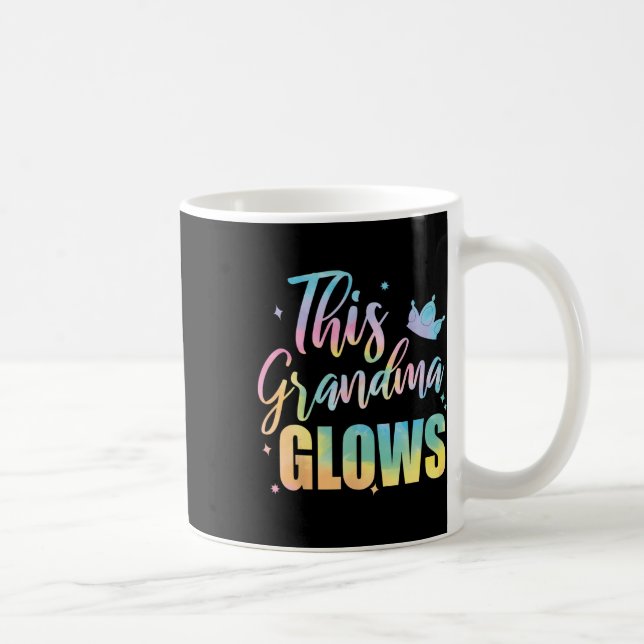 Mormor Glows färgade 80-talet Lycklig Mor Kaffemugg (Höger)