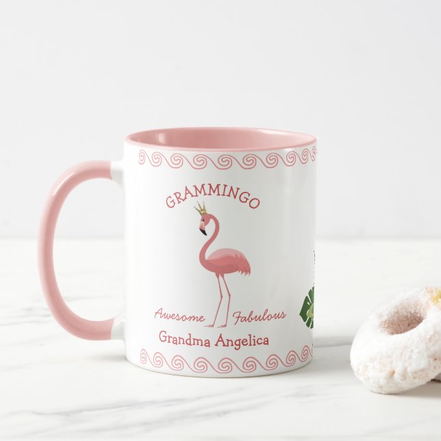 Mormor Grammingo Fantastisk Fabulous Barnbarn Namn Mugg (Med munk)