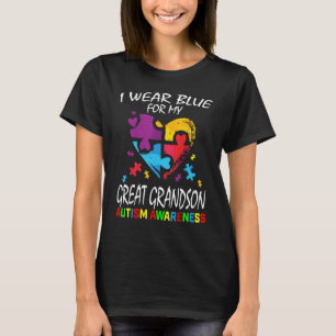 Mormor Grandpa Blue för min Underbara morson Autis T Shirt