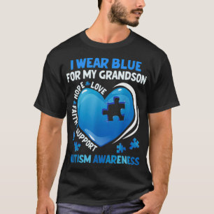 Mormor Grandpa I Bära Blue för Min morson Autism T Shirt