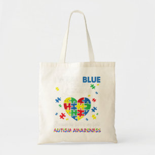 Mormor Grandpa I Bära Blue för Min morson Autism Tygkasse