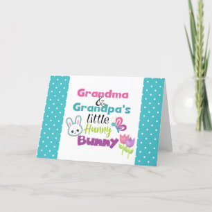 Mormor Grandpas Bunny Påsk Greeting Card Helgkort