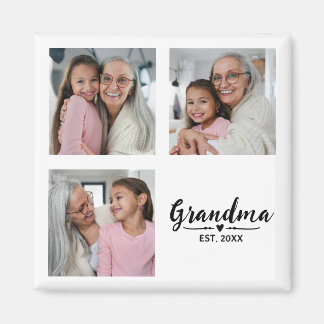 Mormor Grundad 3 Foto Mormors Dag Magnet
