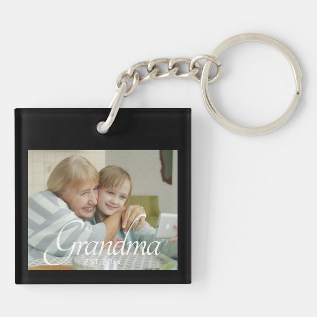 Mormor Grundad Foto Present (Baksidan)