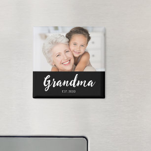 Mormor Grundade Foto Mormors Dag Magnet