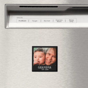 Mormor Grundade Foto Present Magnet