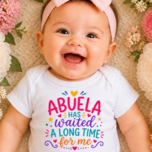Mormor har väntat Färgad babybodysuit T Shirt
