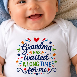 Mormor har väntat länge Baby Bodysuit T Shirt