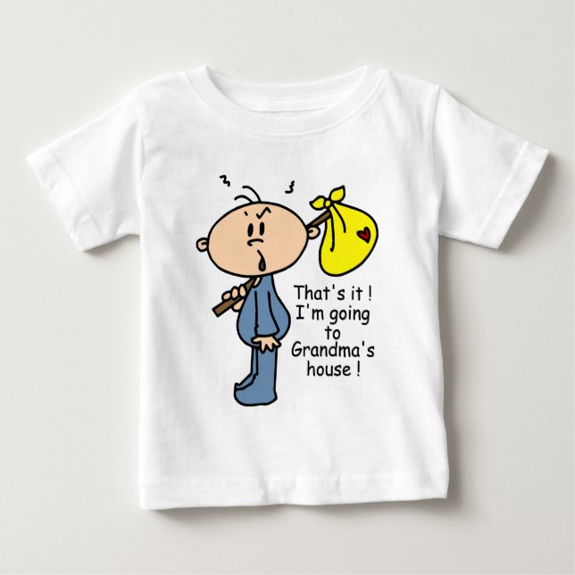 Mormor husbaby (BLÅTT) T-shirt (Framsida)