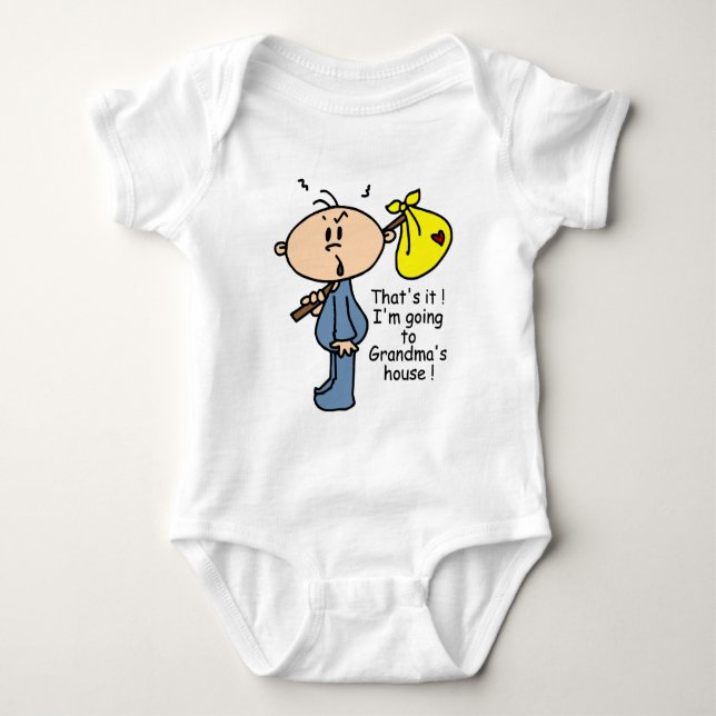Mormor husbaby (BLÅTT) Tee (Framsida)