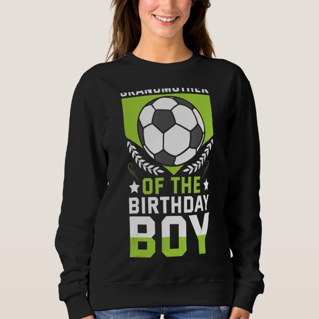 Mormor i Birthday Boy Player Team T Shirt (Framsida)