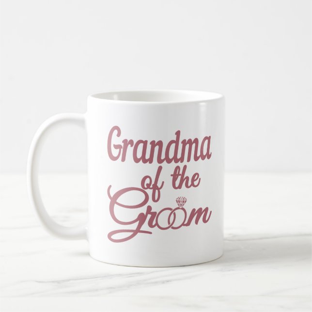 Mormor i familjen Groom Bröllop matchande Kaffemugg (Vänster)