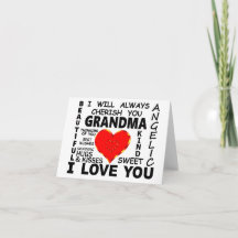 Mormor jag älskar dig