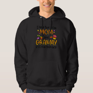 Mormor jag har två Mamma och Grammy Hoodie