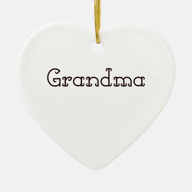 Mormor Julgransprydnad Keramik (Framsidan)