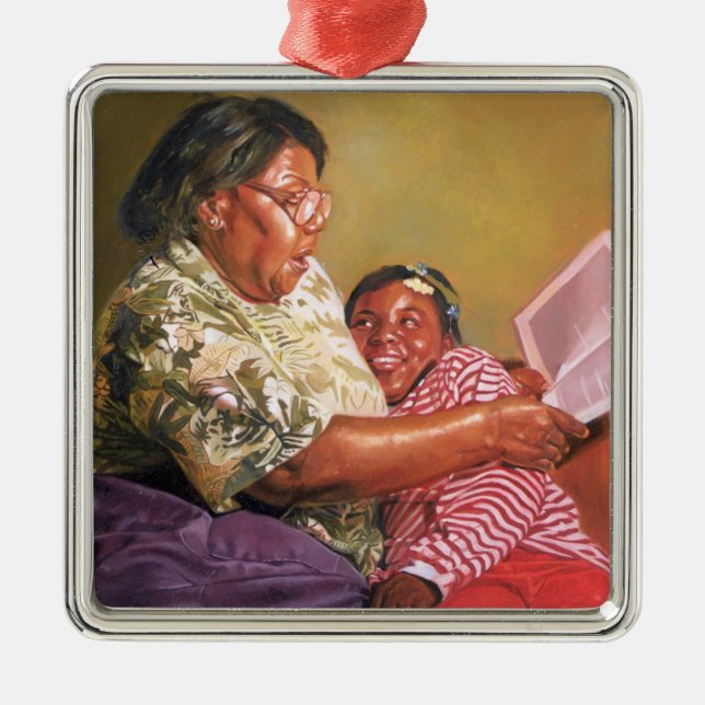 Mormor kärlek 1995 julgransprydnad metall (Framsidan)