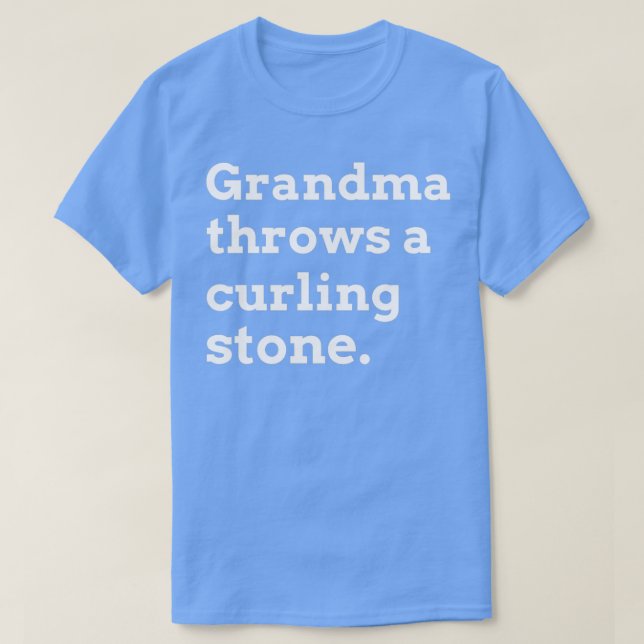 Mormor kastar en kurvsten t shirt (Design framsida)