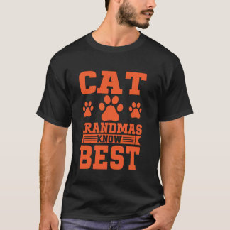 Mormor Katter Vet Bäst Mormor Katt T Shirt