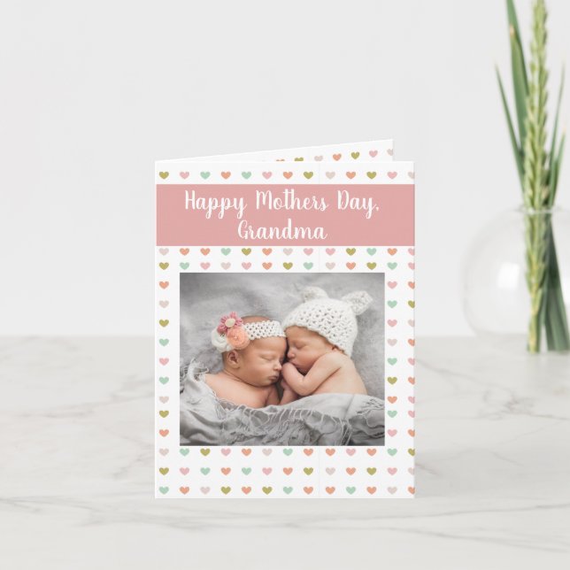 Mormor-kort för Mors dag Helgkort (Framsida)