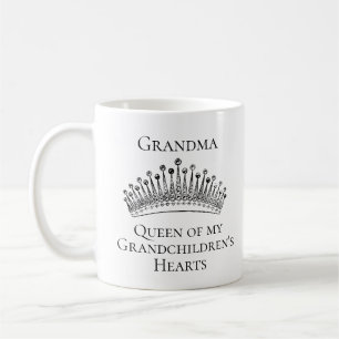 Mormor Kronad Drottning i Barnbarnens Hjärtan Kaffemugg