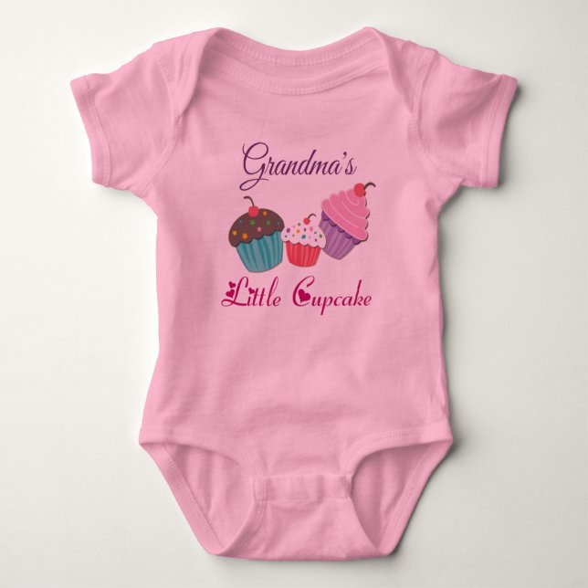 Mormor lite Bodysuit för Tutu för muffinbaby Tee (Framsida)