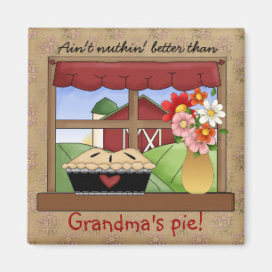 Mormor magnet för landpaj