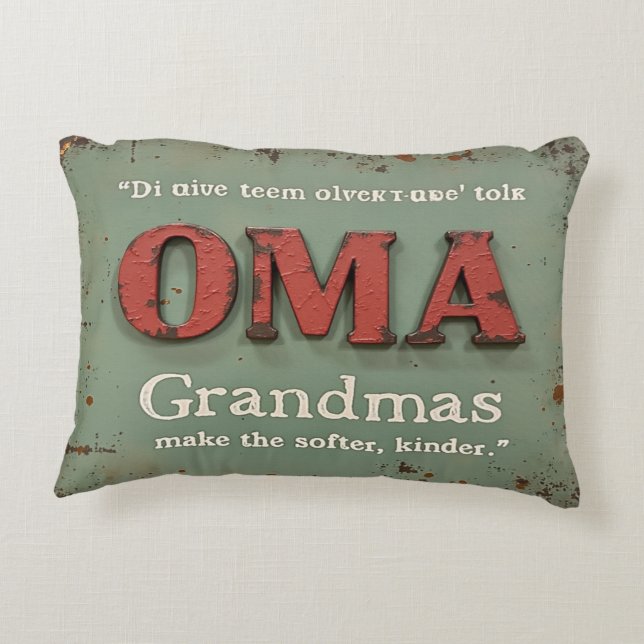 Mormor Makes Softer, Kinder Prydnadskudde (Baksidan)