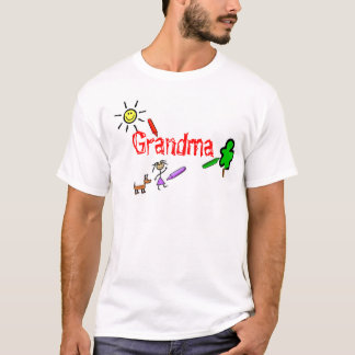 Mormor med kritor t-shirt