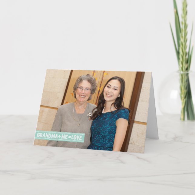 Mormor + Mig = kärlek! Kort (Framsida)