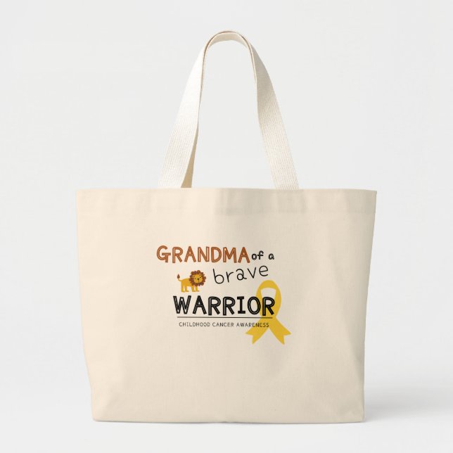 mormor modig krigscancer lejon Tote Bag Jumbo Tygkasse (Framsidan)
