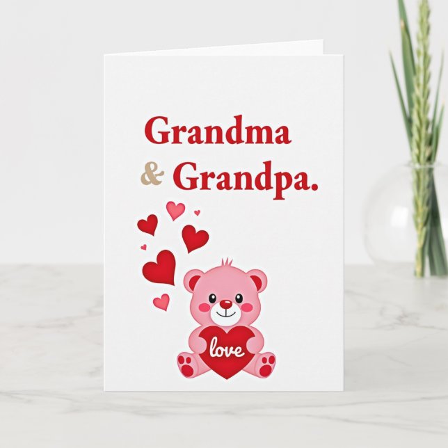 Mormor Morfar Kärlekskort Kort (Framsida)
