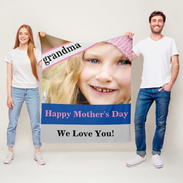 Mormor Mors dag Fleecefilt (På plats)