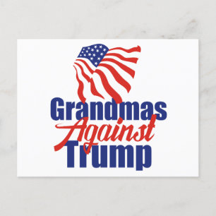 Mormor mot Trump Politik Vykort