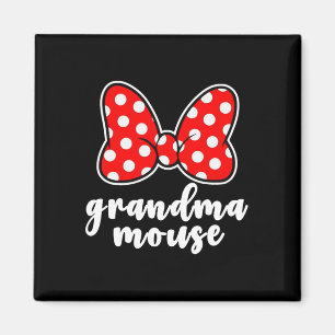 Mormor Mouse Family Vacation - Funny Grandma Mous Magnet