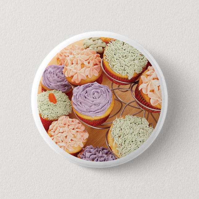 Mormor Muffinsar Mors dag, Round Gift Knapp (Framsida)