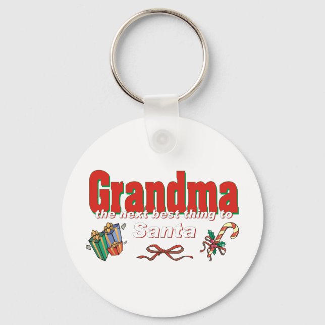 Mormor, nästa bästa Sak till tomten Nyckelring (Framsida)