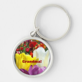 Mormor! nyckelring Tulpan Blommor Vår