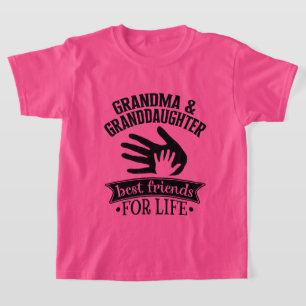Mormor och barnbarn bästa vänner t shirt