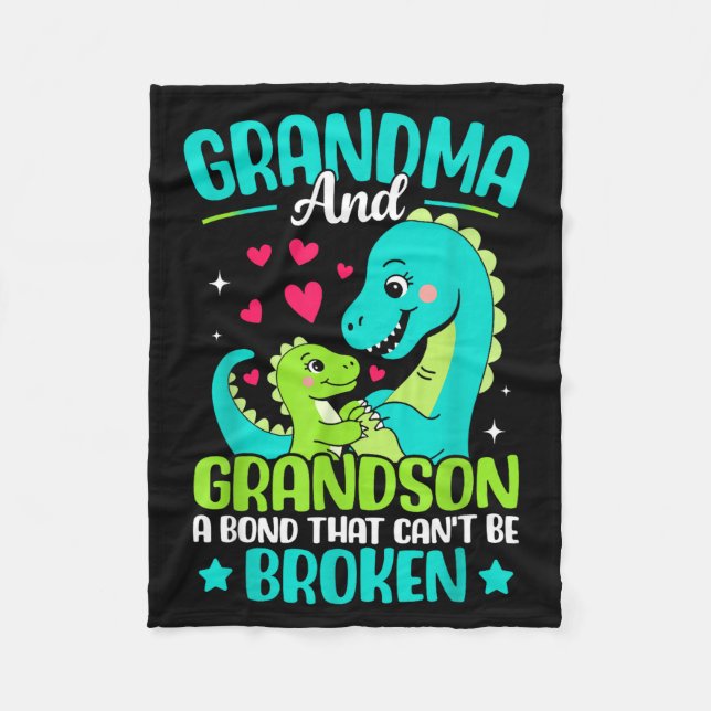 Mormor och barnbarn En obruten bindning D Fleecefilt (Framsidan)