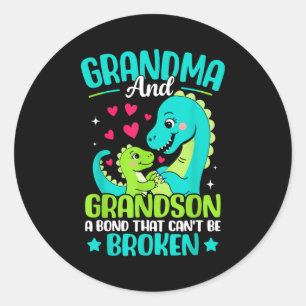 Mormor och barnbarn En obruten bindning D Runt Klistermärke
