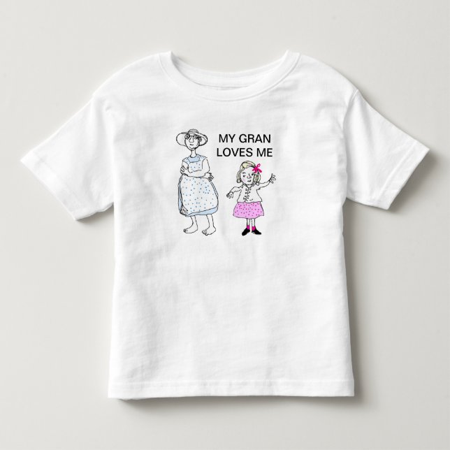 Mormor och barnbarn tee shirt (Framsida)