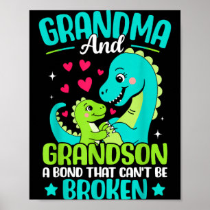 Mormor och barnbarnson en obruten bindning D Poster