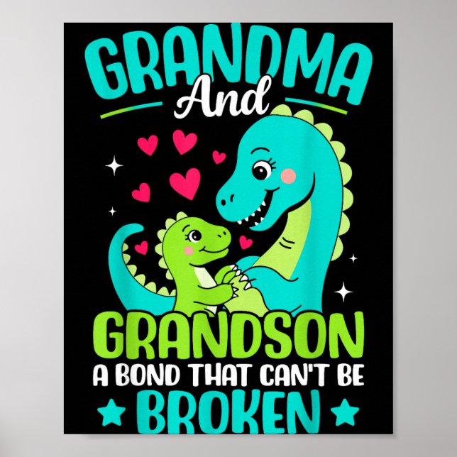 Mormor och barnbarnson en obruten bindning D Poster (Framsidan)
