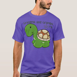 Mormor och farfar Kärlek, jag Turtle ILY T Shirt