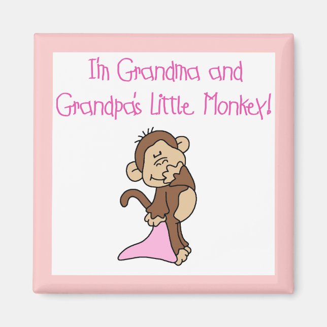 Mormor och farfars apa - Rosa Magnet (Framsidan)