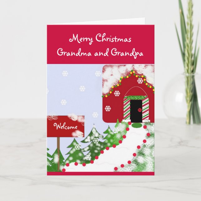 Mormor- och morfarjul… helgkort (Framsida)