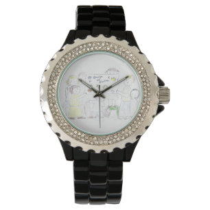 Mormor- och morfarklocka armbandsur