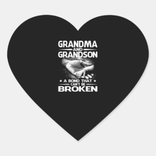 Mormor och mormor en obligation som inte kan bryta hjärtformat klistermärke