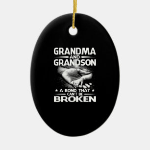 Mormor och mormor en obligation som inte kan bryta julgransprydnad keramik